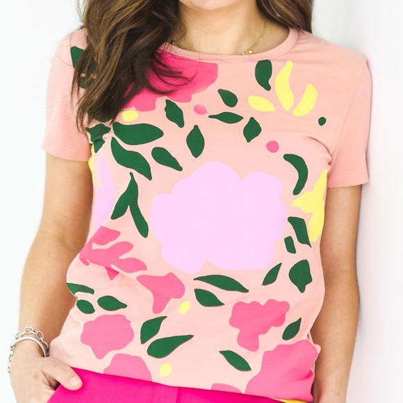 Weekend Max Mara Short-Sleeve Benny Floral Top - Picture 2 of 5